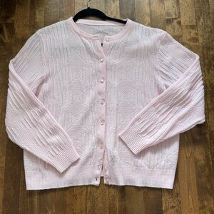 Baby pink cardigan